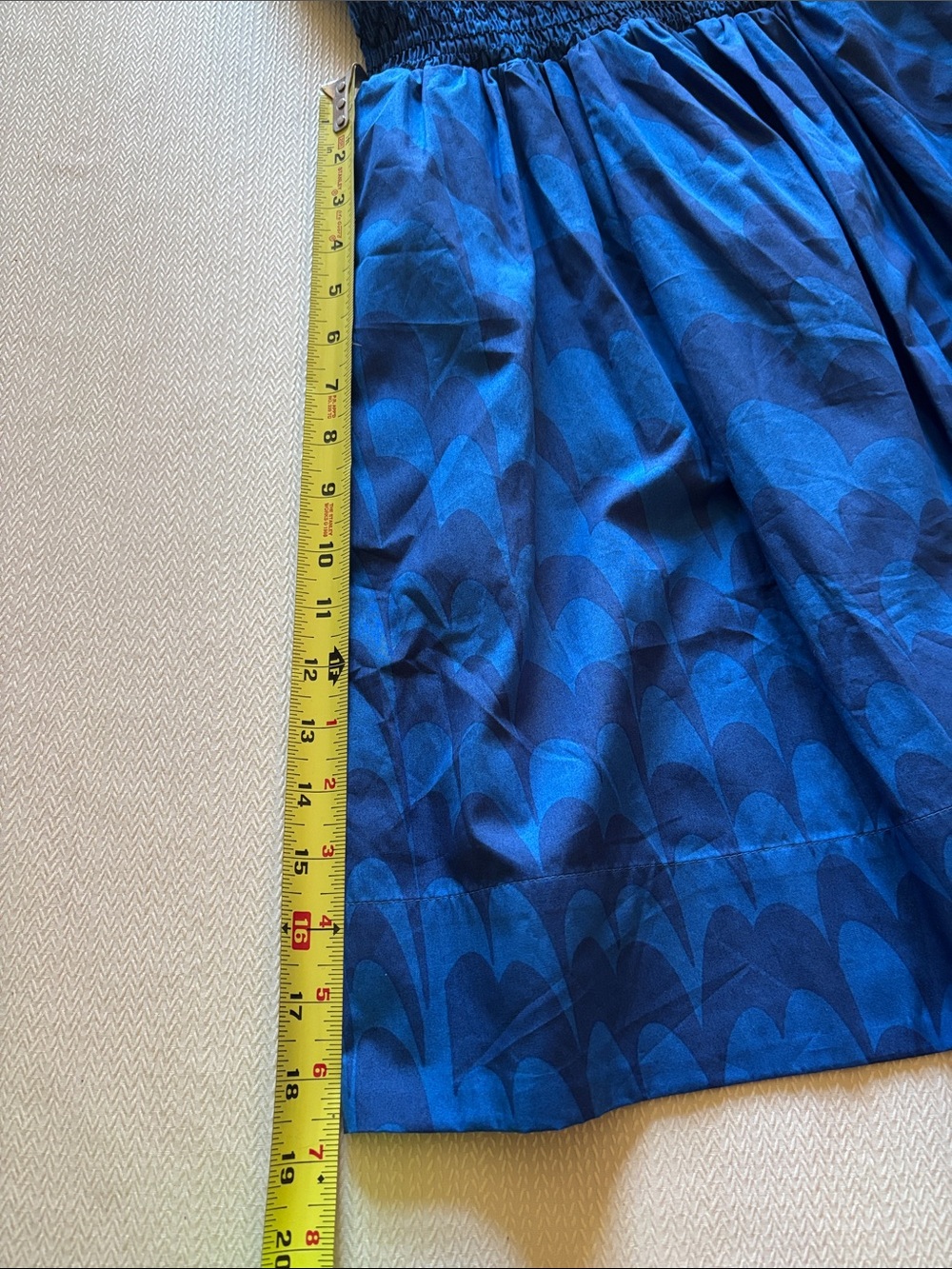 Blue Patterned Dress - Picture 5 of 5